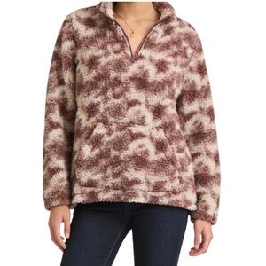 Cozy Pink and Cream Sherpa Pullover